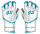Guantes de bateo G-Pro - Serie Blanca - Blanco y Celeste