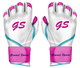 Guantes de bateo G-Pro - Serie Blanca - Blanco, Rosa y Azul Bebé