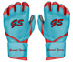 G-Pro Batting Gloves - Blue Series - Baby Blue & Red