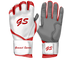 G-Pro Batting Gloves - White Series - White & Red