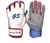 G-Pro Batting Gloves - White Series - White Red & Royal Short Cuff