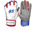 G-Pro Batting Gloves - White Series - White Red & Royal Short Cuff