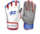 G-Pro Batting Gloves - White Series - White Red & Royal Short Cuff