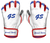 G-Pro Batting Gloves - White Series - White Red & Royal Short Cuff