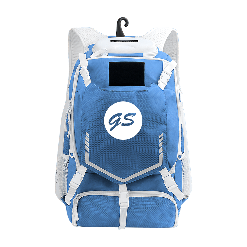 Blue top baseball bag